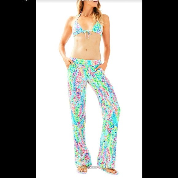 Lilly Pulitzer Pants - Lilly Pulitzer Catch the wave beach pant